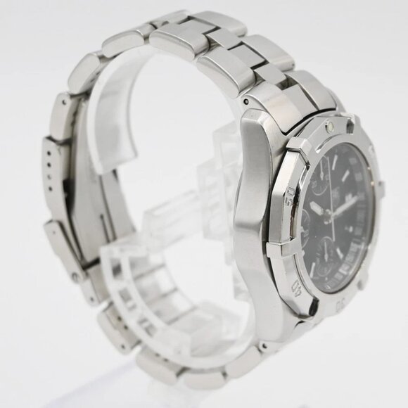 TAG HEUER Aquaracer Date Watch 41mm CN2111 Chronograph AT Black Dial SS 58LC594 main image 7